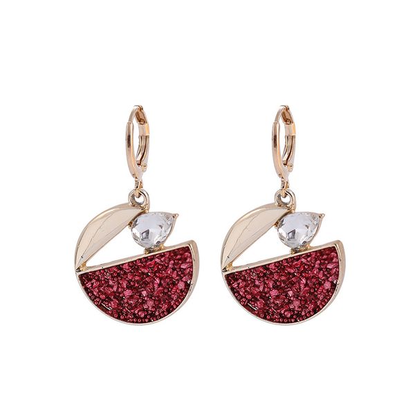 fashion trend red frosted rhinestone triangle round clover earrings female personality retro creative earrings, Silver
fashion trend red frosted rhinestone triangle round clover earrings female personality retro creative earrings, Silver