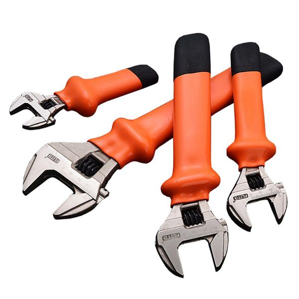 insulated adjustable wrench 1000v high voltage resistant spanner 6" 8" 10" 12" electrician maintenance handle cover hand
insulated adjustable wrench 1000v high voltage resistant spanner 6" 8" 10" 12" electrician maintenance handle cover hand