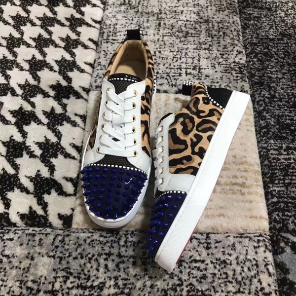 2020 sale red bottom sneakers leopard hair spikes casual for women,men leisure famous brand louisflats size:35-46, Black
2020 sale red bottom sneakers leopard hair spikes casual for women,men leisure famous brand louisflats size:35-46, Black