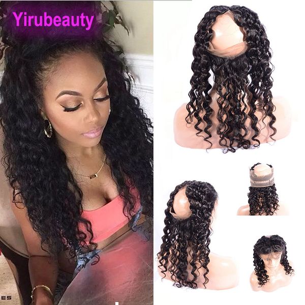 360 lace frontal deep wave human hair indian closure frontals natural hairline 22.5x4x2 swiss lace, Black;brown
360 lace frontal deep wave human hair indian closure frontals natural hairline 22.5x4x2 swiss lace, Black;brown