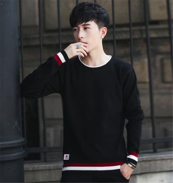 stripe panelled mens designer sweaters fashion slim panelled pullover crew neck mens sweaters casual males clothing, White;black
stripe panelled mens designer sweaters fashion slim panelled pullover crew neck mens sweaters casual males clothing, White;black