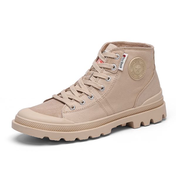 men's leather boots casual canvas boots outdoor travelling young men 905, Black
men's leather boots casual canvas boots outdoor travelling young men 905, Black