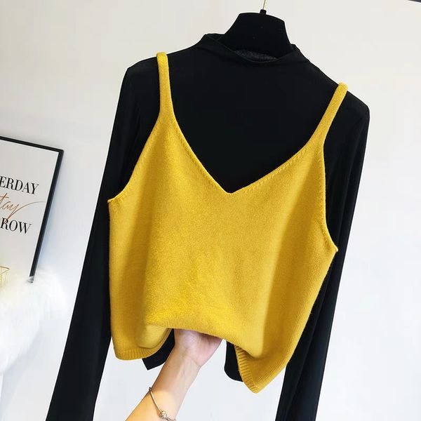 knitted vest women's vest spring and autumn new college wind loose sling v-neck pullover short sleeveless, Black;white
knitted vest women's vest spring and autumn new college wind loose sling v-neck pullover short sleeveless, Black;white