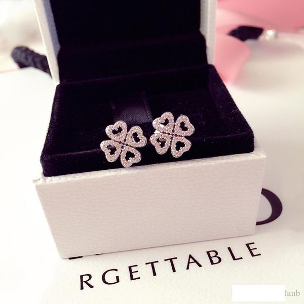 lucky clover stud earring original box for pandora 925 sterling silver cz diamond earrings women luxury wedding jewelry, Golden
lucky clover stud earring original box for pandora 925 sterling silver cz diamond earrings women luxury wedding jewelry, Golden