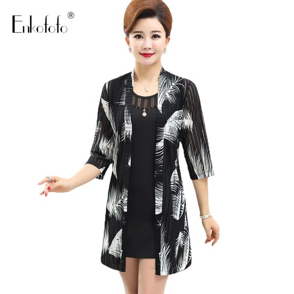 2019 spring summer 2 piece set women two piece set clothes sleeveless dress and cardigan print lace loose two outfits, White
2019 spring summer 2 piece set women two piece set clothes sleeveless dress and cardigan print lace loose two outfits, White