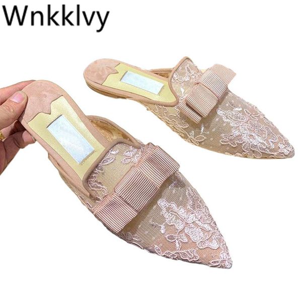 pointed toe flipflops lazy mulles butterfly knot bowtied decor 2020 shoes embroidery lace flat heel slippers outdoor loafers, Black
pointed toe flipflops lazy mulles butterfly knot bowtied decor 2020 shoes embroidery lace flat heel slippers outdoor loafers, Black