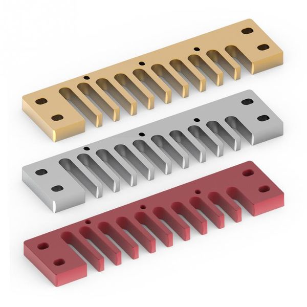 3 colors aluminum alloy 10 holes comb harmonica part for hohner marine band crossover and deluxe
3 colors aluminum alloy 10 holes comb harmonica part for hohner marine band crossover and deluxe