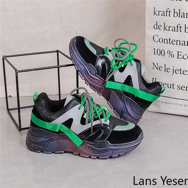 lans women sneakers lace up thick bottom sport platform female non-slip running shoes woman color trainers big size 42
lans women sneakers lace up thick bottom sport platform female non-slip running shoes woman color trainers big size 42