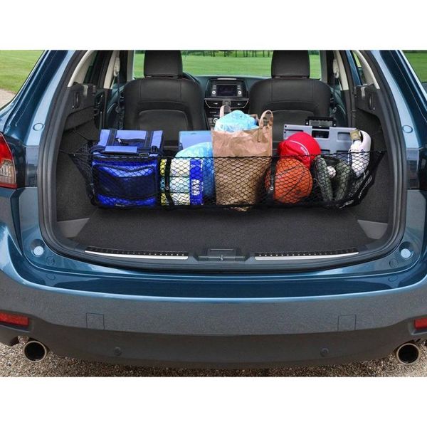auto care universal car trunk luggage storage cargo organizer nylon stretchable elastic mesh net with 4 plastic hooks
auto care universal car trunk luggage storage cargo organizer nylon stretchable elastic mesh net with 4 plastic hooks