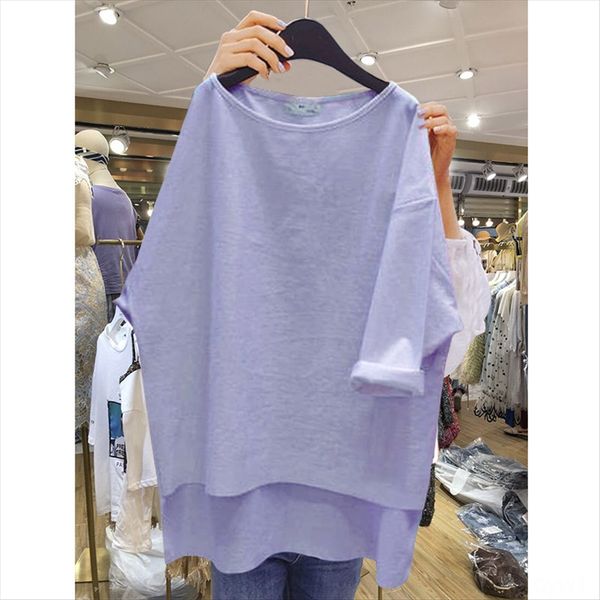summer 2020 bat sleeve women's casual loose large size half sleeve t-shirt medium and long t-shirt top, White
summer 2020 bat sleeve women's casual loose large size half sleeve t-shirt medium and long t-shirt top, White