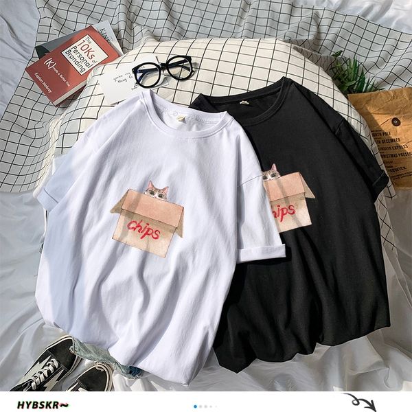 hybskr men summer 100% cotton graphic t shirts man's 2020 printed colorful t-shirt korean couple short sleeve tshirts oversize, White;black
hybskr men summer 100% cotton graphic t shirts man's 2020 printed colorful t-shirt korean couple short sleeve tshirts oversize, White;black