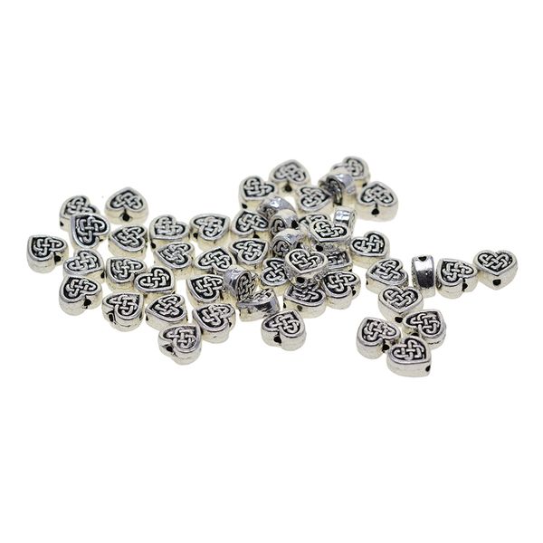 50 pack antique tibetan silver 9.5x8.5x4.2mm heart spacer beads celtic knot jewelry making for craft beading beads
50 pack antique tibetan silver 9.5x8.5x4.2mm heart spacer beads celtic knot jewelry making for craft beading beads