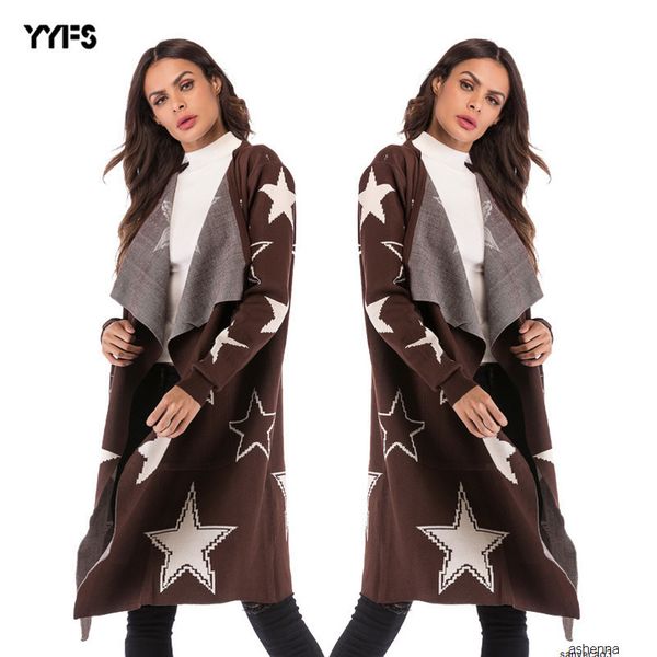 womens designer sweater sweater knit jacket loose star pattern knit cardigan long coatqbfwh, White;black
womens designer sweater sweater knit jacket loose star pattern knit cardigan long coatqbfwh, White;black