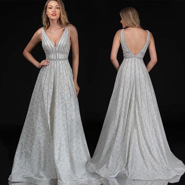 modest elegant nina canacci a line prom dress v neck sleeveless backless sequins lace applique party dress sweep train robes de soirée, Black
modest elegant nina canacci a line prom dress v neck sleeveless backless sequins lace applique party dress sweep train robes de soirée, Black