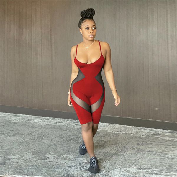 women summer sleeveless suspender pants mesh design jumpsuits rompers low neck one piece shorts trousers fashion bodysuits s-2xl d52213ly, White
women summer sleeveless suspender pants mesh design jumpsuits rompers low neck one piece shorts trousers fashion bodysuits s-2xl d52213ly, White