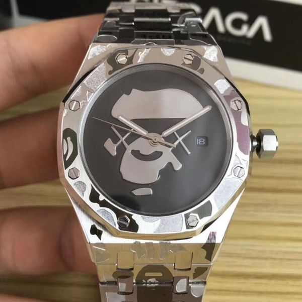 luxury fashion mens watch stainless steel strap mens automatic mechanical wristwatch 42mm classic carved male watches man sports watches, Slivery;brown
luxury fashion mens watch stainless steel strap mens automatic mechanical wristwatch 42mm classic carved male watches man sports watches, Slivery;brown