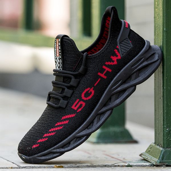 2019 fabric male shoe ventilation leisure time sneakers wear-resisting run shoe trend (g) male, Black
2019 fabric male shoe ventilation leisure time sneakers wear-resisting run shoe trend (g) male, Black