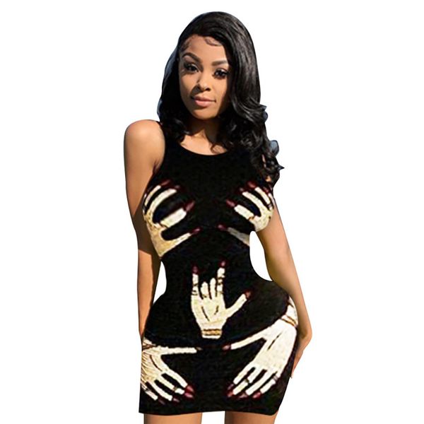 summer designer night club dress female funny finger printed bodycon dresses fashion crew neck dresses, Black;gray
summer designer night club dress female funny finger printed bodycon dresses fashion crew neck dresses, Black;gray