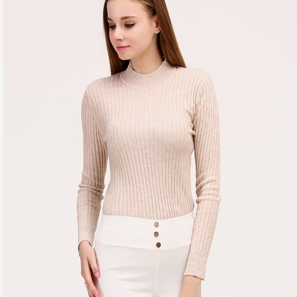 lhzsyy 2019autumn new women' knitted half-high collar sweater solid color tight stretch pullover short soft wild bottoming shirt, White;black
lhzsyy 2019autumn new women' knitted half-high collar sweater solid color tight stretch pullover short soft wild bottoming shirt, White;black