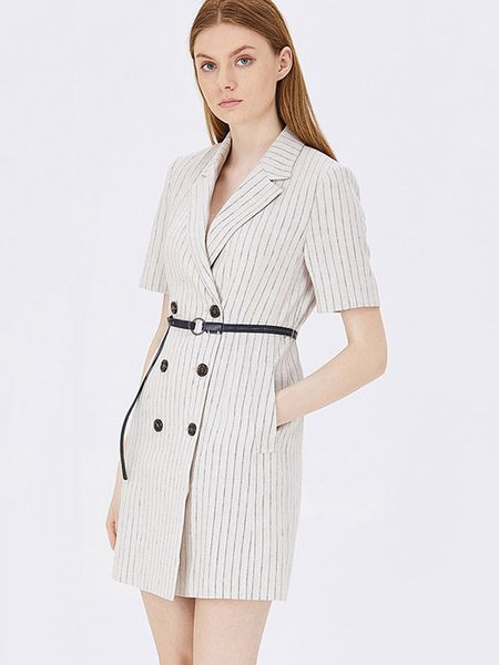 work dress turn down colloar wear to work dress office lady suit dresses with belt, White;black
work dress turn down colloar wear to work dress office lady suit dresses with belt, White;black
