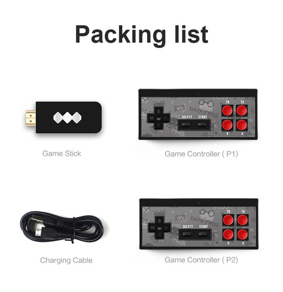 data frog usb wireless handheld tv video game console build in 620 classic 8 bit game mini console dual gamepad av output delivery
data frog usb wireless handheld tv video game console build in 620 classic 8 bit game mini console dual gamepad av output delivery