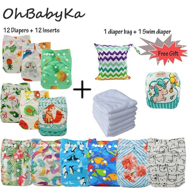 reusable nappies baby pocket cloth diapers washable ohbabyka diaper cover 12pcs+12pcs microfiber inserts+1diaper bag
reusable nappies baby pocket cloth diapers washable ohbabyka diaper cover 12pcs+12pcs microfiber inserts+1diaper bag