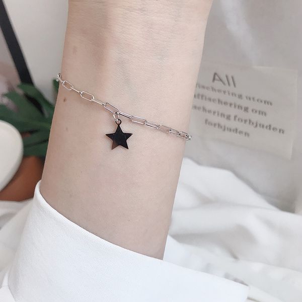корейский стиль корейский стиль 925 sterling silver желая звезда звезда 0 слова цепи личность ретро tide модели браслет chic минималистский, Black
корейский стиль корейский стиль 925 sterling silver желая звезда звезда 0 слова цепи личность ретро tide модели браслет chic минималистский, Black