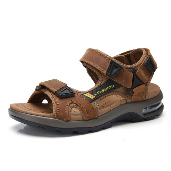 casual new men's leather sandals beach outdoor walking shoes male fashion sand beach summer shoes male comfortable shoe, Black
casual new men's leather sandals beach outdoor walking shoes male fashion sand beach summer shoes male comfortable shoe, Black