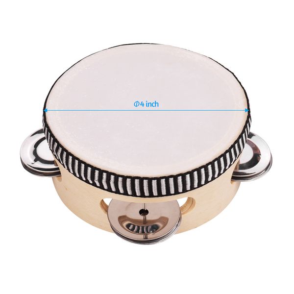 tambourine for kids & children 4 inch hand held drum bell wood percussion gift musical educational instrument
tambourine for kids & children 4 inch hand held drum bell wood percussion gift musical educational instrument