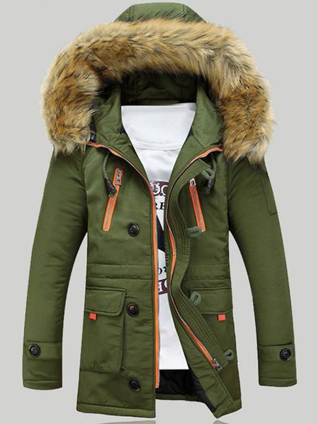 men's winter jacket solid zipper thick warm winter fur collar men parka long cotton coat jacket parka men's clothing overcoats, Black
men's winter jacket solid zipper thick warm winter fur collar men parka long cotton coat jacket parka men's clothing overcoats, Black