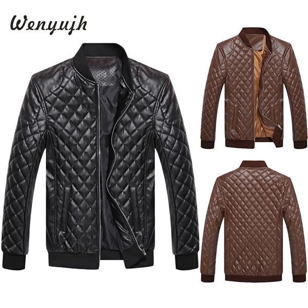 wenyujh fashion men leather jackets male jackets casual men autumn coat wind breaker male bomber pu leather coats, Black
wenyujh fashion men leather jackets male jackets casual men autumn coat wind breaker male bomber pu leather coats, Black