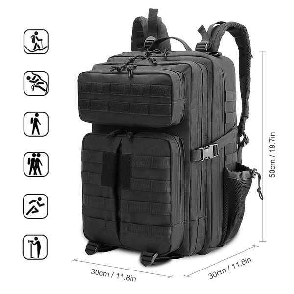 army tactical assault backpack waterproof molle climbing backpack bag outdoor camping hiking hunting traveling mochila bag
army tactical assault backpack waterproof molle climbing backpack bag outdoor camping hiking hunting traveling mochila bag
