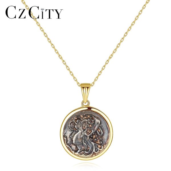 czcity 100% 14k gold personality boho round pendant necklace for women hollow pattern charming necklace 14k yellow gold jewelry, Silver
czcity 100% 14k gold personality boho round pendant necklace for women hollow pattern charming necklace 14k yellow gold jewelry, Silver