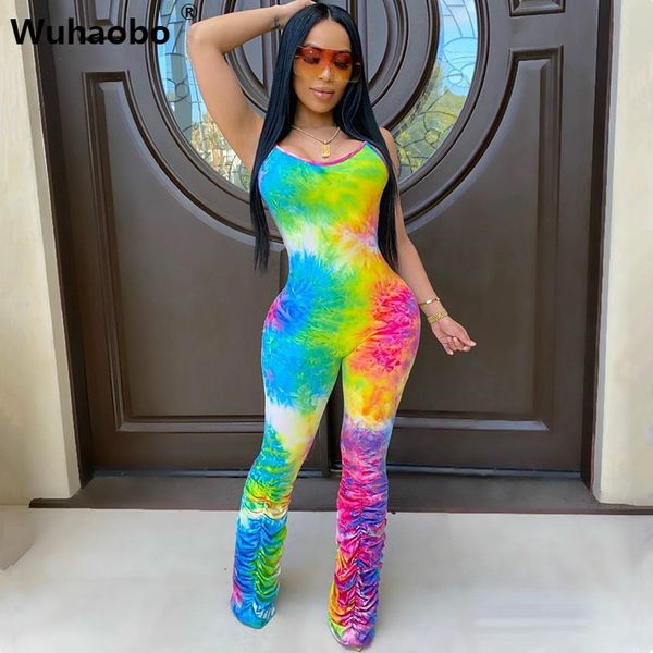 wuhaobo tie dye print jumpsuits women pleated spaghetti strap rompers ladies stacked pants sleeveless party club outfits femal, Black;white
wuhaobo tie dye print jumpsuits women pleated spaghetti strap rompers ladies stacked pants sleeveless party club outfits femal, Black;white