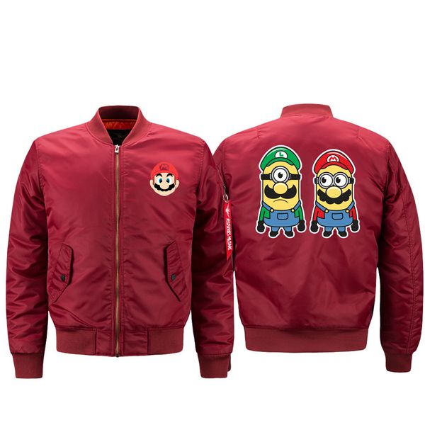 super mario bros luigi koopa yoshi 2019 locomotive bomber jacket men's bomber jacket jassen mannen lente, Black;brown
super mario bros luigi koopa yoshi 2019 locomotive bomber jacket men's bomber jacket jassen mannen lente, Black;brown