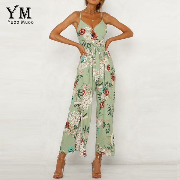 yuoomuoo new summer women long jumpsuit 2019 v-neck bohemian floral print romper split bandage jumpsuit backless bodysuit, Black;white
yuoomuoo new summer women long jumpsuit 2019 v-neck bohemian floral print romper split bandage jumpsuit backless bodysuit, Black;white