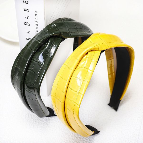 mishe006 women pu faux leather headband girl casual twist cross pattern hair accessories headwear headdress hair band
mishe006 women pu faux leather headband girl casual twist cross pattern hair accessories headwear headdress hair band