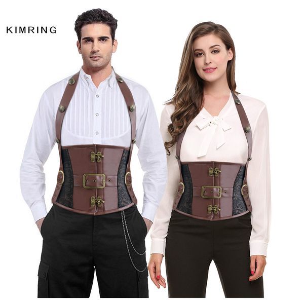kimring brown brocade halter steel boned underbust corset mens & women vintage punk corset and bustiers waist cincher corselet, Black;white
kimring brown brocade halter steel boned underbust corset mens & women vintage punk corset and bustiers waist cincher corselet, Black;white