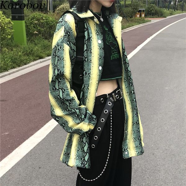 korobov harakuju 2019 new arrival snake print blouse turn-down collor snakeskin blusas streetwear loose shirt female 76621, White
korobov harakuju 2019 new arrival snake print blouse turn-down collor snakeskin blusas streetwear loose shirt female 76621, White