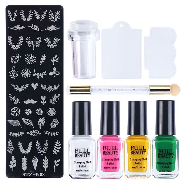 nail art kits 1 set stamping polish+stamping plate+stamper+scraper image painting stencil for nails colorful gel varnish kit la797
nail art kits 1 set stamping polish+stamping plate+stamper+scraper image painting stencil for nails colorful gel varnish kit la797