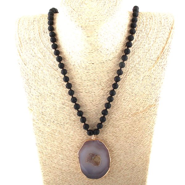 мода чешских ювелирных изделий lava камни длинного knotted серого агат ожерелье женщины lariat ожерелье, Silver
мода чешских ювелирных изделий lava камни длинного knotted серого агат ожерелье женщины lariat ожерелье, Silver