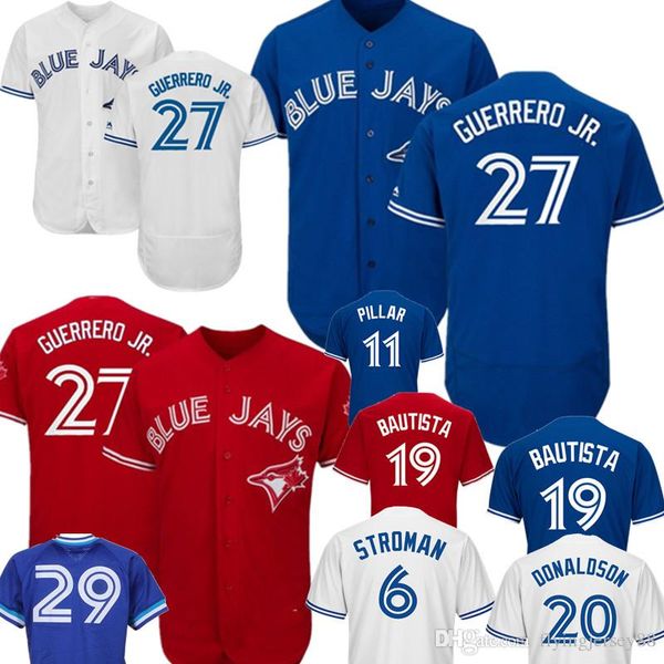 Vladimir Guerrero Jr. Toronto Blue Jay Majestic Jays Alternate Flex Base Authentic Collection Player Jersey - Royal Blue Red White 27
Vladimir Guerrero Jr. Toronto Blue Jay Majestic Jays Alternate Flex Base Authentic Collection Player Jersey - Royal Blue Red White 27