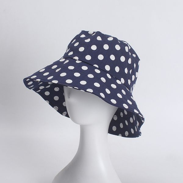 korean version of the polka dot fisherman hat female summer visor student wild travel hat, Blue;gray
korean version of the polka dot fisherman hat female summer visor student wild travel hat, Blue;gray