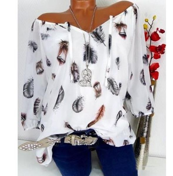 fashion 5xl plus large size women's blouses summer tops new leisure blouse white loose feather print v neck half sleeve shirts
fashion 5xl plus large size women's blouses summer tops new leisure blouse white loose feather print v neck half sleeve shirts