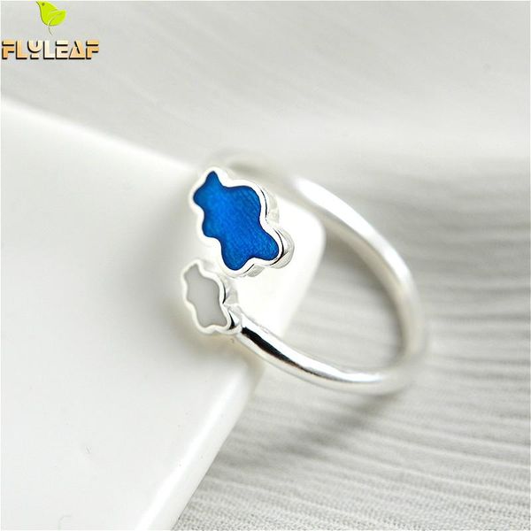 flyleaf drop glaze blue cloud real 925 sterling silver rings for women fashion fine jewelry femme open ring simple party, Golden;silver
flyleaf drop glaze blue cloud real 925 sterling silver rings for women fashion fine jewelry femme open ring simple party, Golden;silver