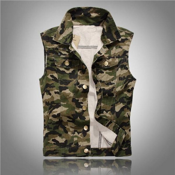 men's vests vxo 2021 spring autumn camouflage denim sleeveless jackets casual male vest camo waistcoats homme, Black;white
men's vests vxo 2021 spring autumn camouflage denim sleeveless jackets casual male vest camo waistcoats homme, Black;white