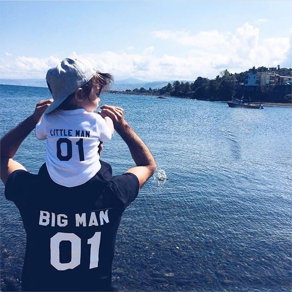big little men 01 jacket cotton t-shirt parent-child clothes father-child clothes pure cotton t-shirt funny hip-hop style top, White
big little men 01 jacket cotton t-shirt parent-child clothes father-child clothes pure cotton t-shirt funny hip-hop style top, White