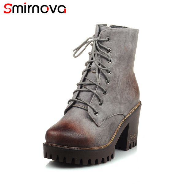 smirnova platform shoes 2020 autumn new arrival riding boots high heels boots round toe fashion women ankle, Black
smirnova platform shoes 2020 autumn new arrival riding boots high heels boots round toe fashion women ankle, Black