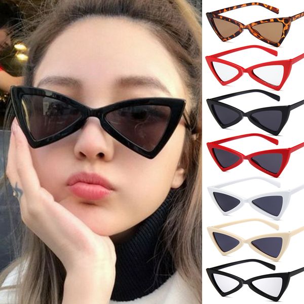 ladies cute retro cat eye sunglasses small black white triangle vintage sun glasses red female uv400, White;black
ladies cute retro cat eye sunglasses small black white triangle vintage sun glasses red female uv400, White;black