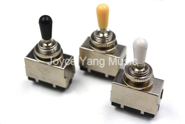 korea's chrome 3 way selector lp electric guitar pickup switches guitar toggle lever cream/black/white
korea's chrome 3 way selector lp electric guitar pickup switches guitar toggle lever cream/black/white